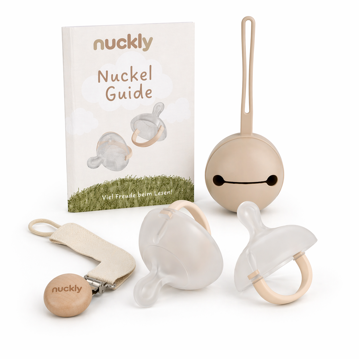 Nuckly Comfort Box / 2x Nuckly NatureSense + Gids + Nuckly Case